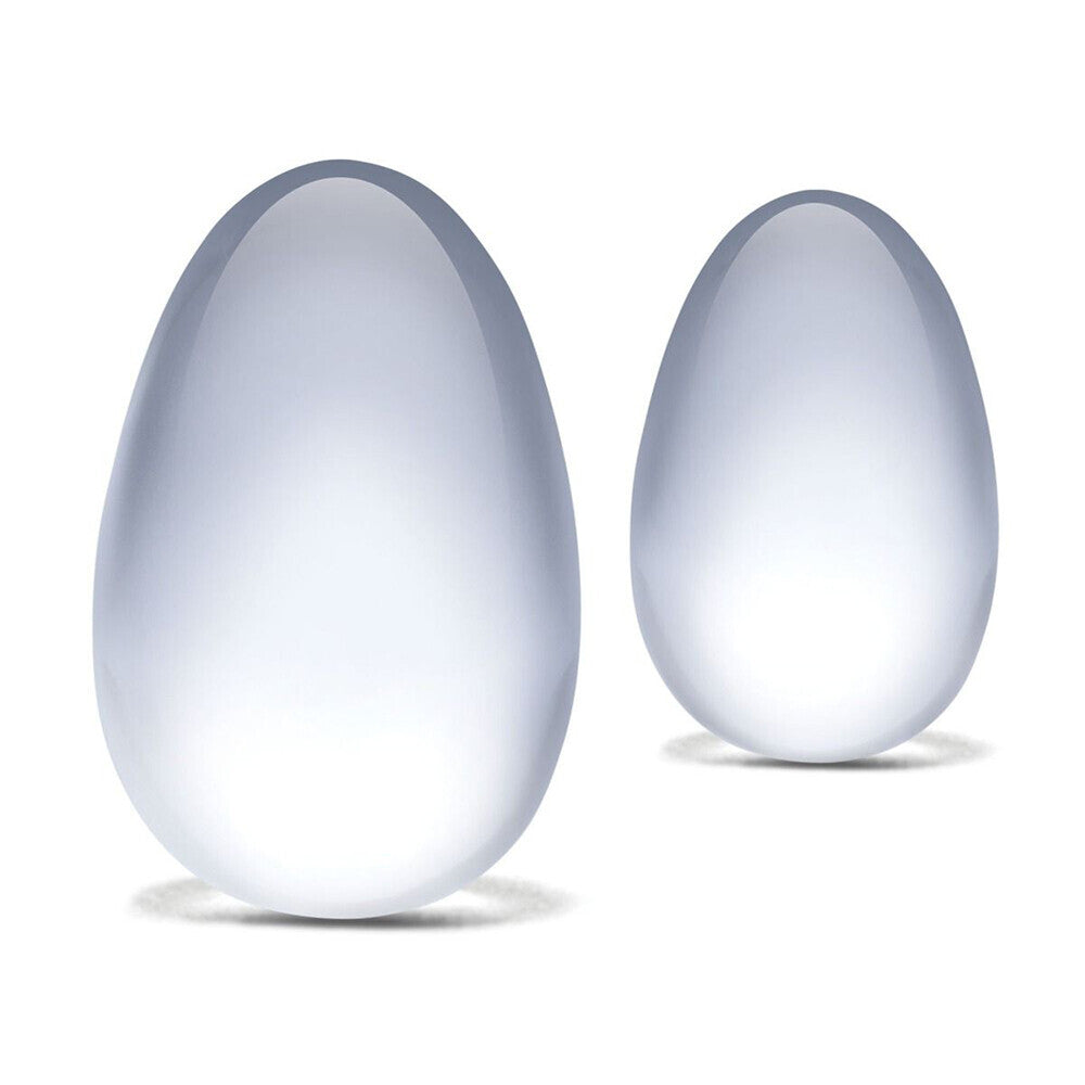 Vibrators, Sex Toy Kits and Sex Toys at Cloud9Adults - Glass Yoni Eggs 2 Piece Set - Buy Sex Toys Online