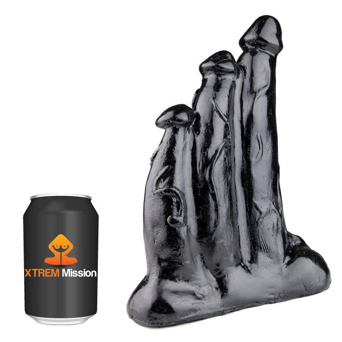 Vibrators, Sex Toy Kits and Sex Toys at Cloud9Adults - Xtrem Mission Triplicate Dildo - Buy Sex Toys Online