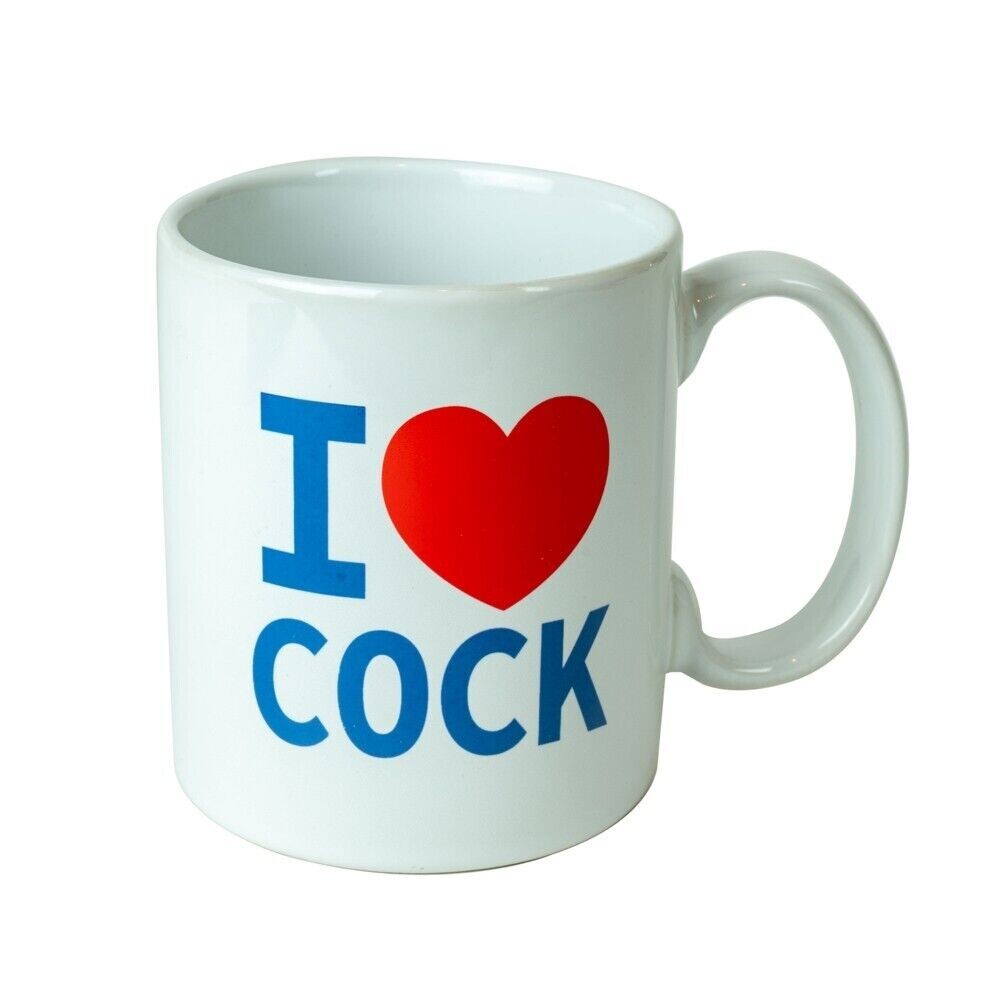 Vibrators, Sex Toy Kits and Sex Toys at Cloud9Adults - White I Love Cock Mug - Buy Sex Toys Online