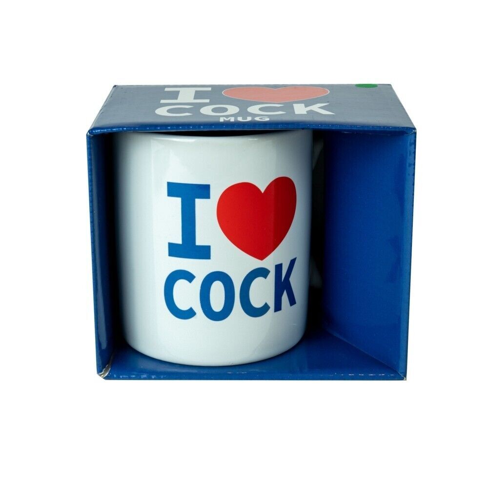 Vibrators, Sex Toy Kits and Sex Toys at Cloud9Adults - White I Love Cock Mug - Buy Sex Toys Online