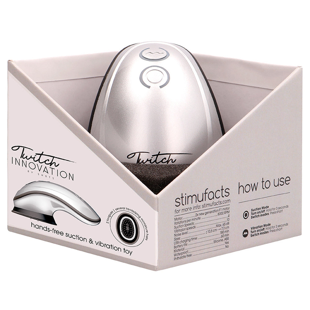 Vibrators, Sex Toy Kits and Sex Toys at Cloud9Adults - Twitch Silver Hands Free Suction And Vibration Toy - Buy Sex Toys Online