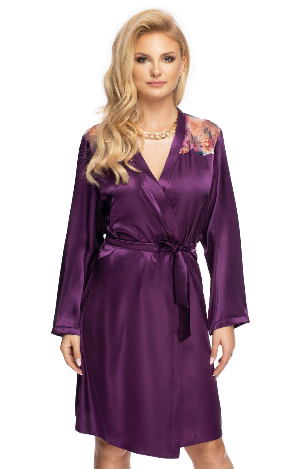 Vibrators, Sex Toy Kits and Sex Toys at Cloud9Adults - Irall Shelby Dressing Gown Purple - Buy Sex Toys Online