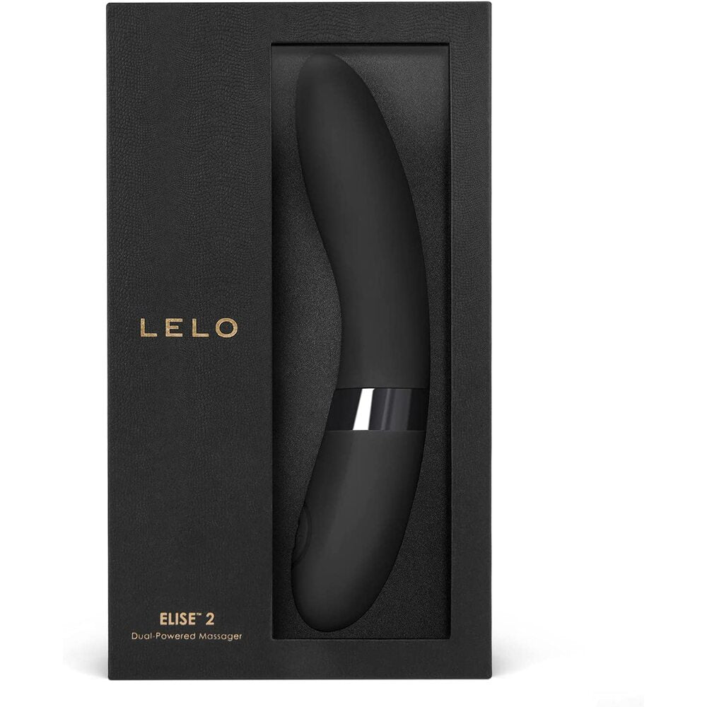 Vibrators, Sex Toy Kits and Sex Toys at Cloud9Adults - Lelo Elise 2 Dual Powered G Spot Vibrator Black - Buy Sex Toys Online