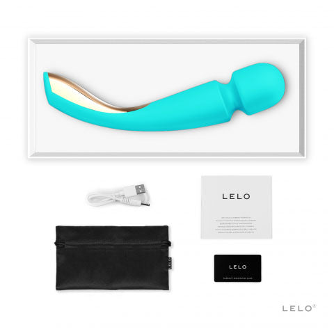 Vibrators, Sex Toy Kits and Sex Toys at Cloud9Adults - Lelo Smart Wand 2 Large Aqua - Buy Sex Toys Online