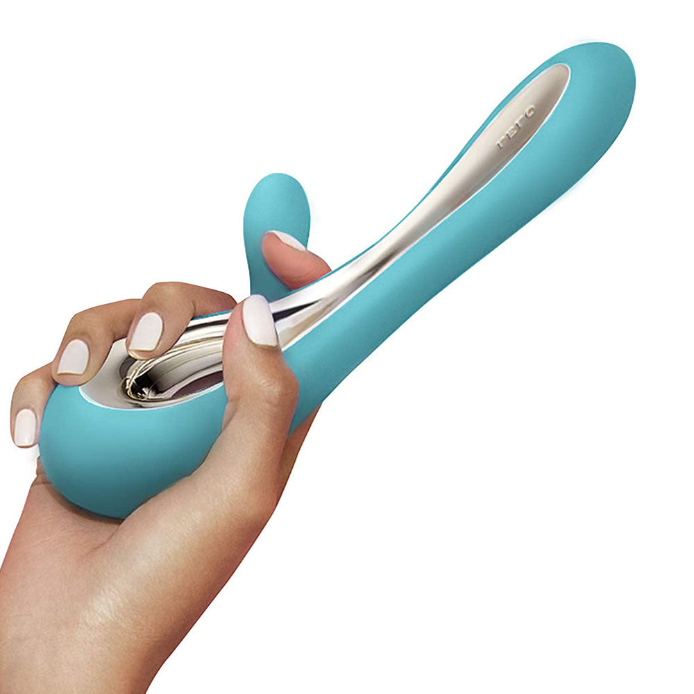 Vibrators, Sex Toy Kits and Sex Toys at Cloud9Adults - Lelo Soraya 2 Dual Rabbit Vibrator Aqua - Buy Sex Toys Online