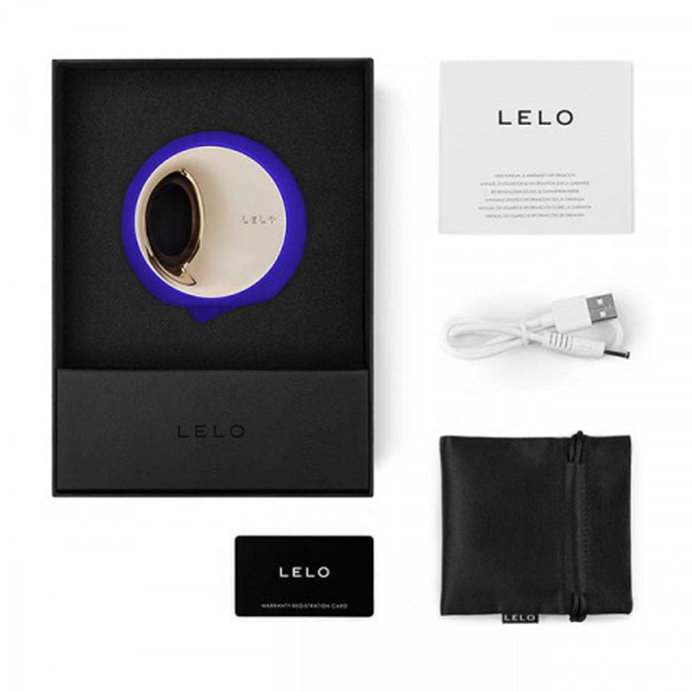 Vibrators, Sex Toy Kits and Sex Toys at Cloud9Adults - Lelo Ora 3 Deep Midnight Blue Oral Sex Stimulator - Buy Sex Toys Online