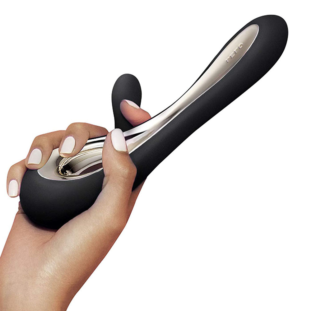 Vibrators, Sex Toy Kits and Sex Toys at Cloud9Adults - Lelo Soraya 2 Dual Rabbit Vibrator Black - Buy Sex Toys Online