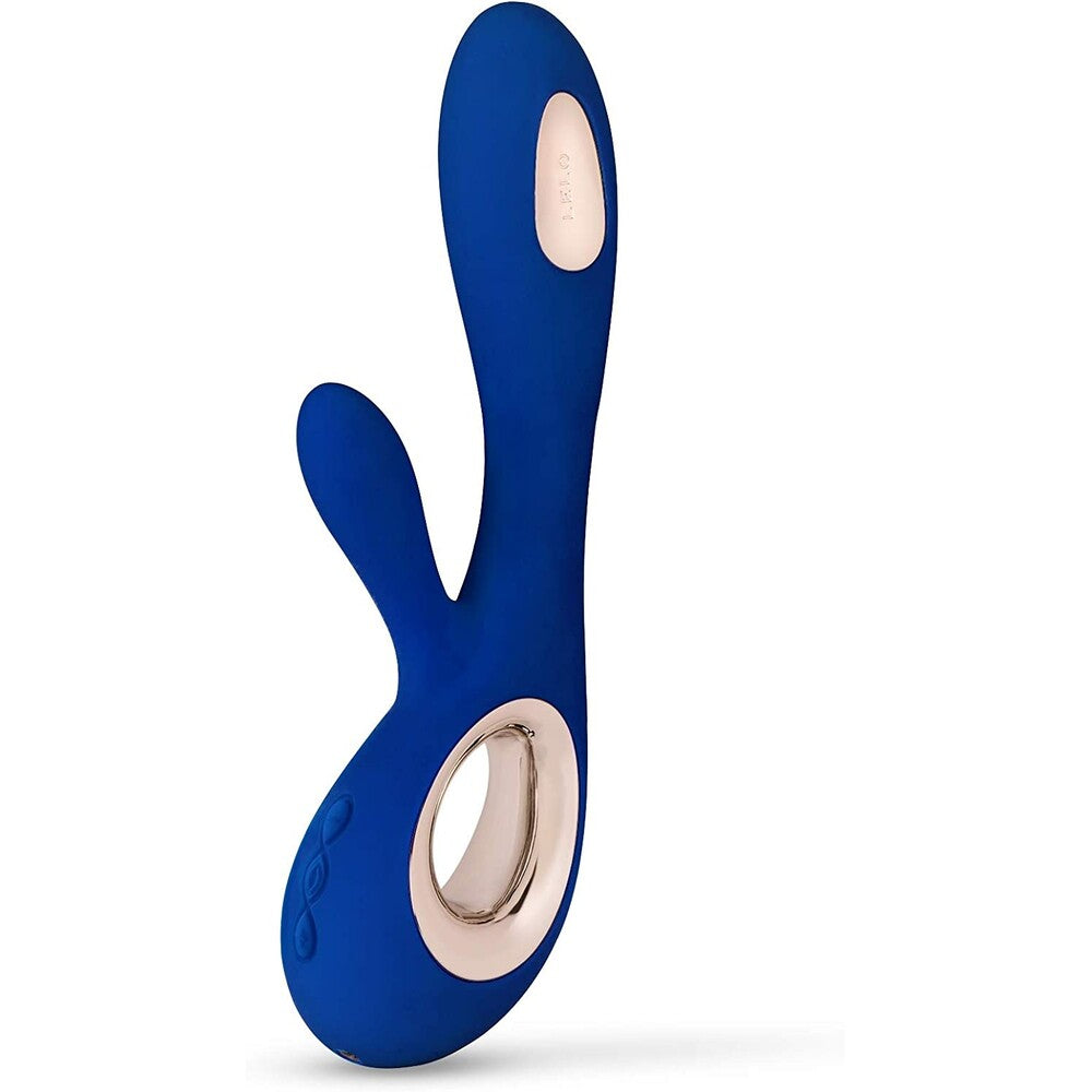 Vibrators, Sex Toy Kits and Sex Toys at Cloud9Adults - Lelo Soraya Wave Midnight Blue Dual Rechargeable Vibrator - Buy Sex Toys Online