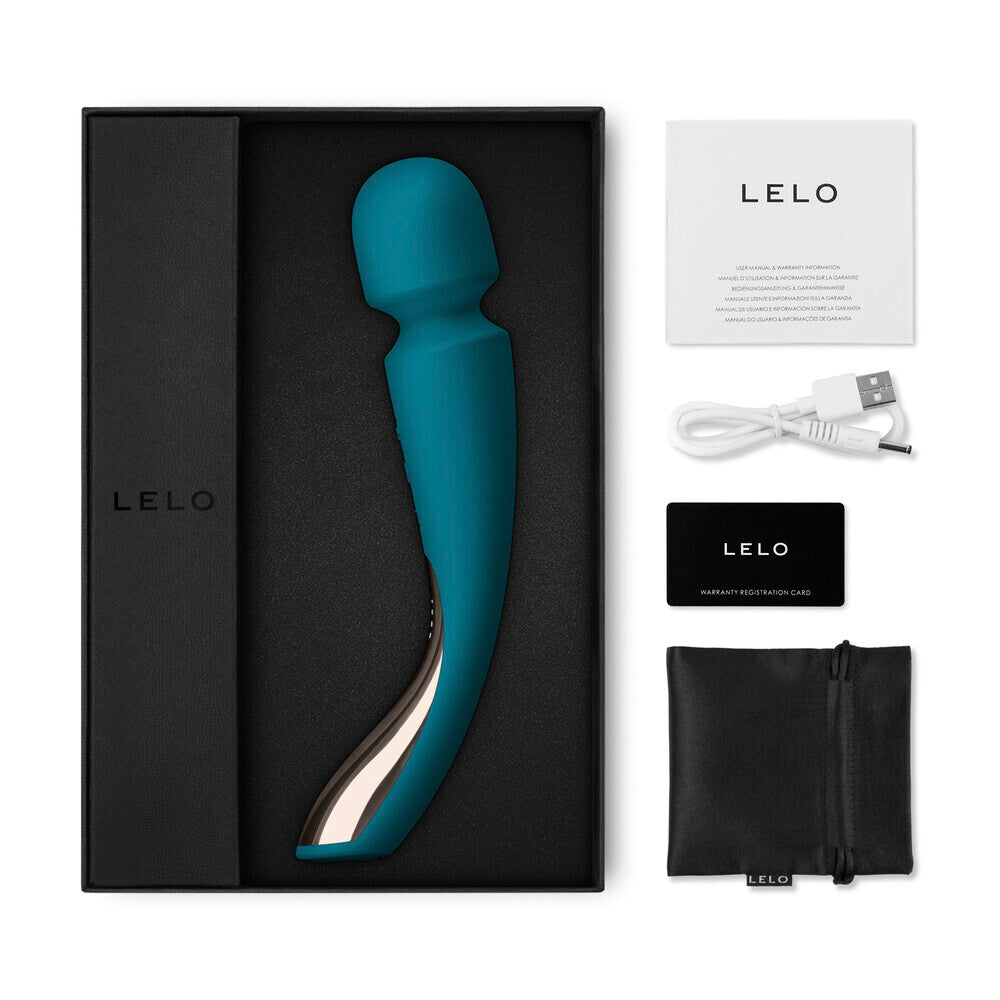 Vibrators, Sex Toy Kits and Sex Toys at Cloud9Adults - Lelo Smart Wand 2 Med Ocean Blue - Buy Sex Toys Online