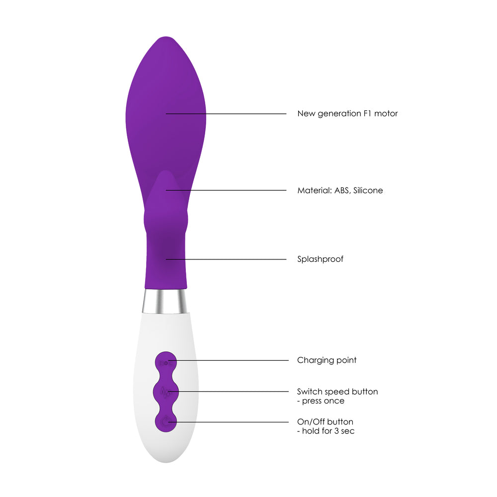 Vibrators, Sex Toy Kits and Sex Toys at Cloud9Adults - Achelois Rechargeable Vibrator Purple - Buy Sex Toys Online