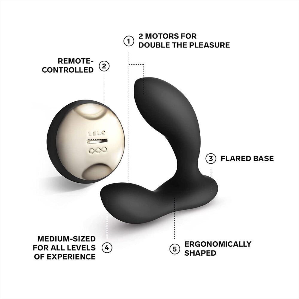 Vibrators, Sex Toy Kits and Sex Toys at Cloud9Adults - Lelo Hugo Luxury Prostate Massager Black - Buy Sex Toys Online