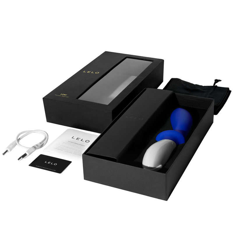 Vibrators, Sex Toy Kits and Sex Toys at Cloud9Adults - Lelo Loki Luxury Prostate Massager Blue - Buy Sex Toys Online