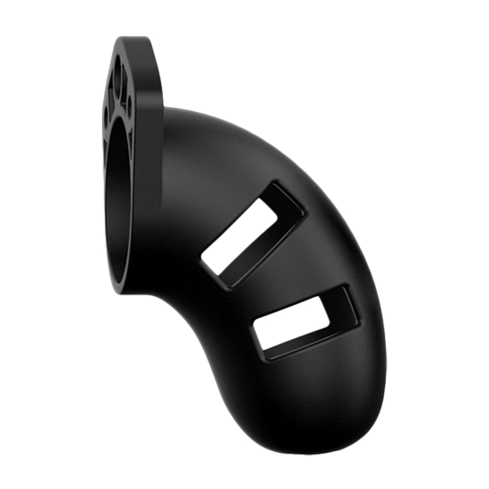Vibrators, Sex Toy Kits and Sex Toys at Cloud9Adults - Man Cage 20 Male 3.5 Inch Black Silicone Chastity Cage - Buy Sex Toys Online