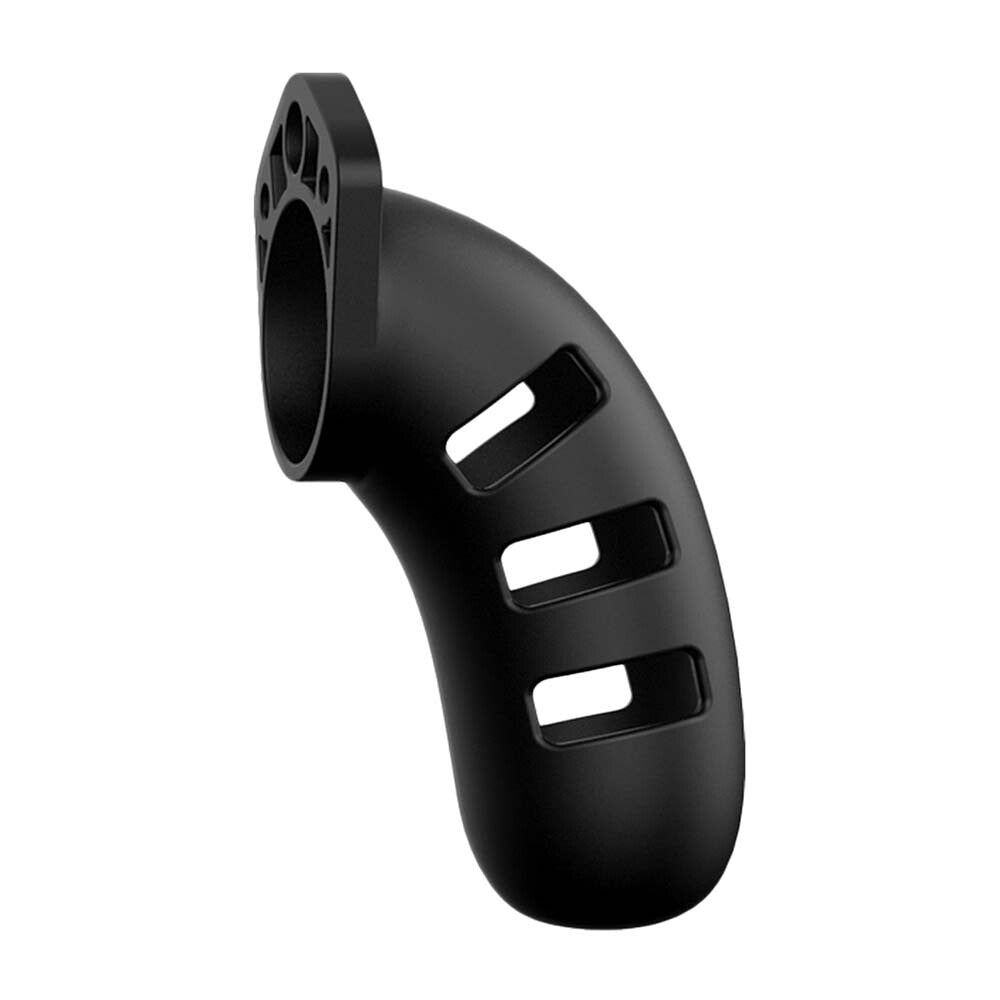 Vibrators, Sex Toy Kits and Sex Toys at Cloud9Adults - Man Cage 21 Male 4.5 Inch Black Silicone Chastity Cage - Buy Sex Toys Online