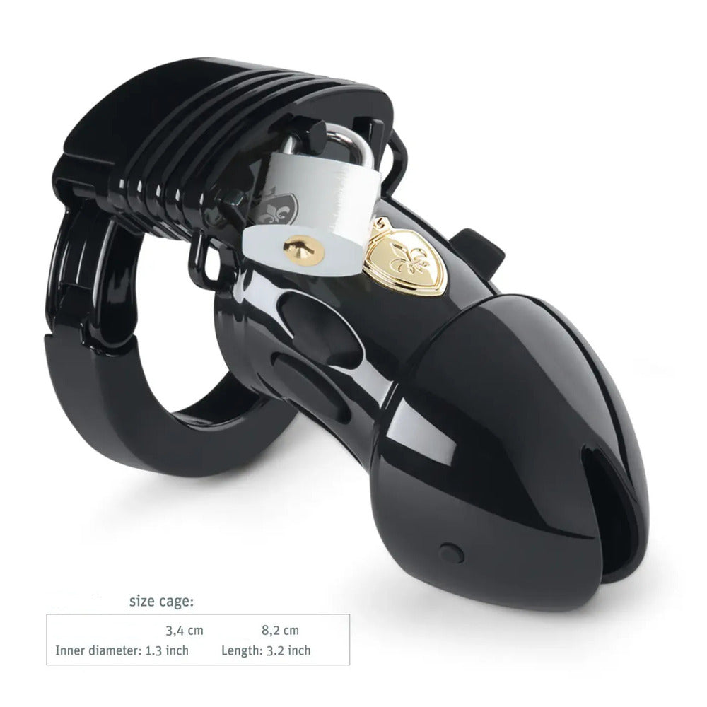 Vibrators, Sex Toy Kits and Sex Toys at Cloud9Adults - MyStim Pubic Enemy No 1 Black Edition EStim Cock Cage - Buy Sex Toys Online