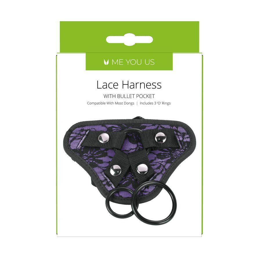 Vibrators, Sex Toy Kits and Sex Toys at Cloud9Adults - Me You Us Lace Harness With Bullet Pocket - Buy Sex Toys Online