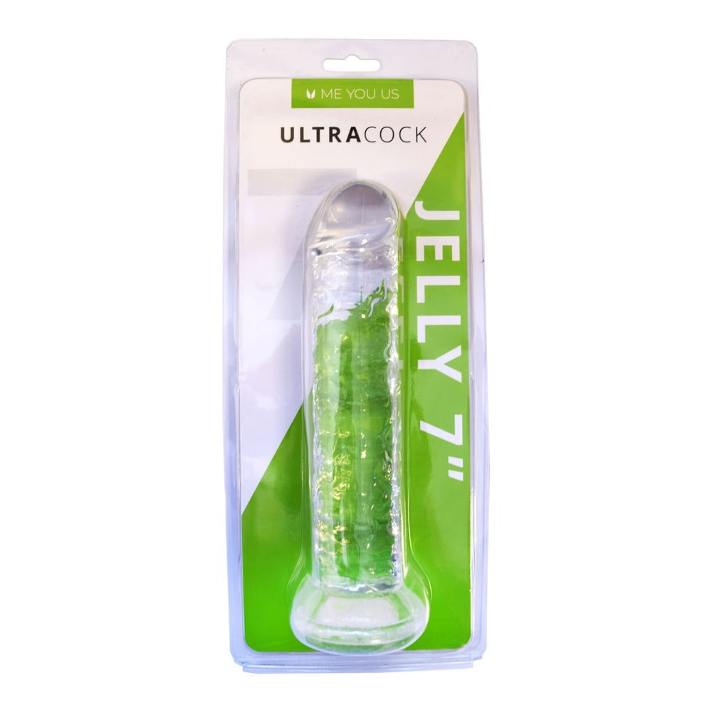 Vibrators, Sex Toy Kits and Sex Toys at Cloud9Adults - Me You Us Ultra Cock Clear Jelly 7 Inch Dong - Buy Sex Toys Online