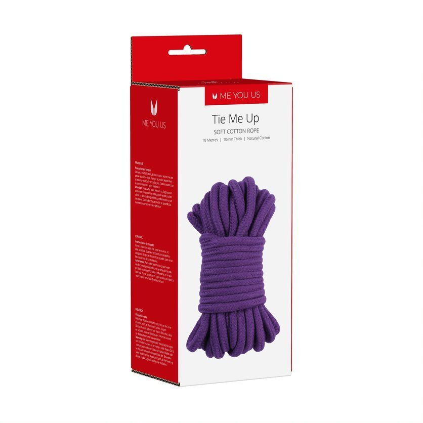 Vibrators, Sex Toy Kits and Sex Toys at Cloud9Adults - Me You Us Tie Me Up Soft Cotton Rope 10 Metres Purple - Buy Sex Toys Online