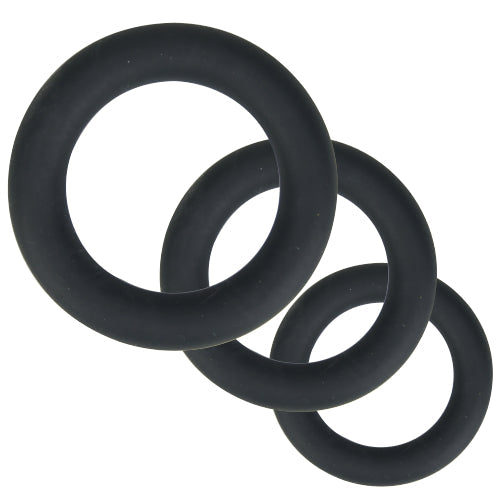 Vibrators, Sex Toy Kits and Sex Toys at Cloud9Adults - Loving Joy Thick Silicone Cock Rings 3 Pack Grey - Buy Sex Toys Online