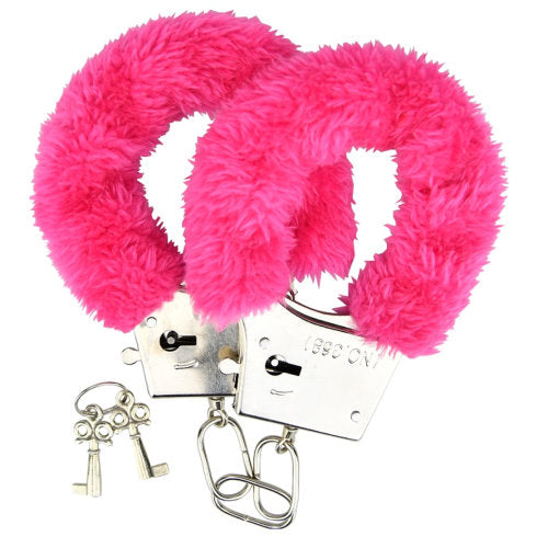 Vibrators, Sex Toy Kits and Sex Toys at Cloud9Adults - Loving Joy Furry Handcuffs Pink - Buy Sex Toys Online