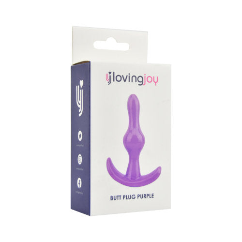 Vibrators, Sex Toy Kits and Sex Toys at Cloud9Adults - Loving Joy Butt Plug Purple - Buy Sex Toys Online