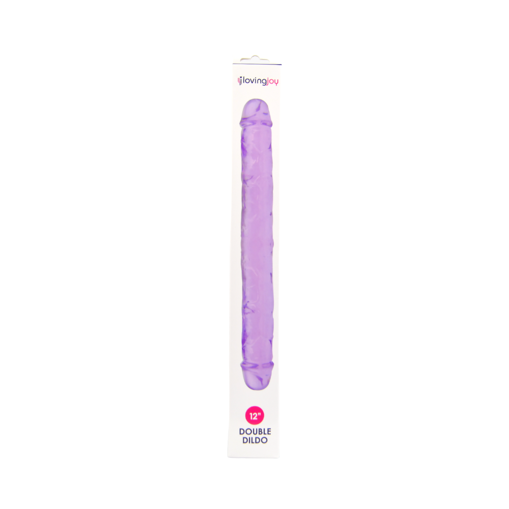 Vibrators, Sex Toy Kits and Sex Toys at Cloud9Adults - Loving Joy 12 Inch Double Dildo Purple - Buy Sex Toys Online