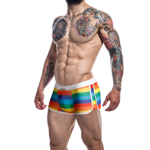 Vibrators, Sex Toy Kits and Sex Toys at Cloud9Adults - C4M Athletic Trunk Rainbow Small - Buy Sex Toys Online