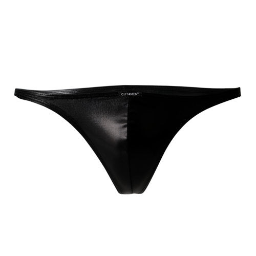 Vibrators, Sex Toy Kits and Sex Toys at Cloud9Adults - C4M Brazilian Brief Black Leatherette Medium - Buy Sex Toys Online