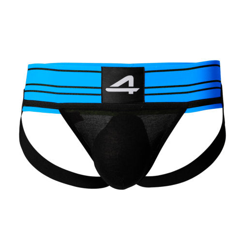 Vibrators, Sex Toy Kits and Sex Toys at Cloud9Adults - C4M Rugby Jockstrap Electric Blue Medium - Buy Sex Toys Online