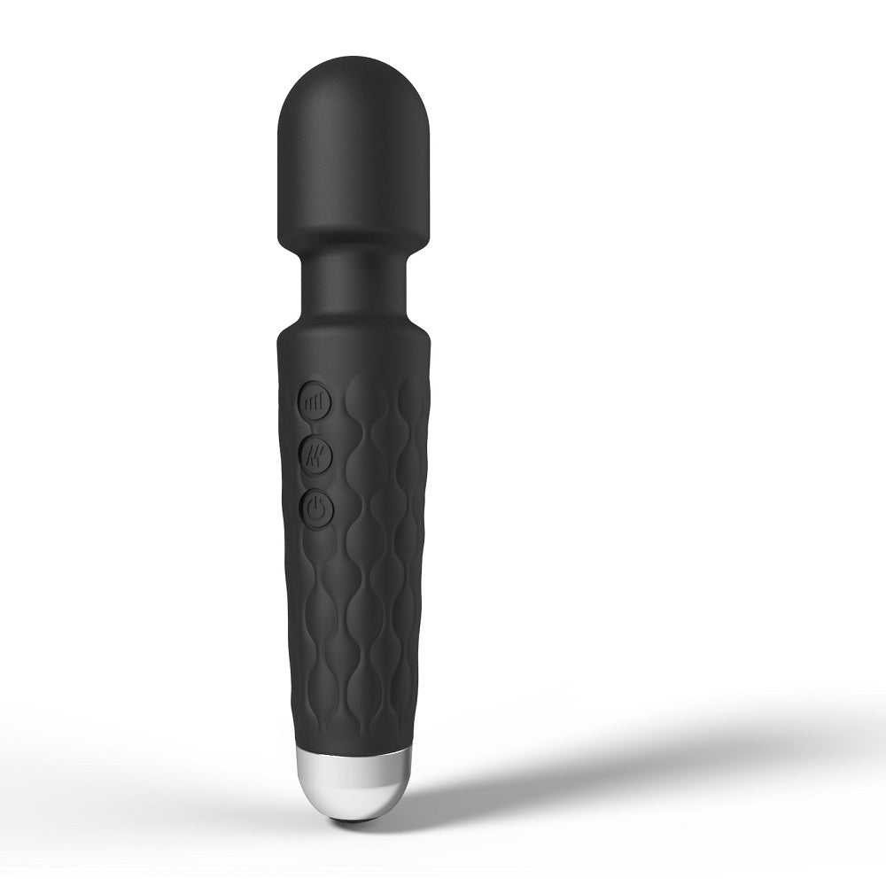 Vibrators, Sex Toy Kits and Sex Toys at Cloud9Adults - Loving Joy 20 Function Wand Vibrator Black - Buy Sex Toys Online