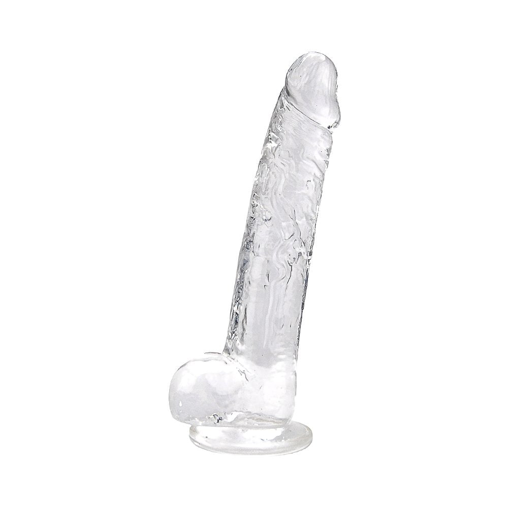 Vibrators, Sex Toy Kits and Sex Toys at Cloud9Adults - Loving Joy 9 Inch Dildo with Balls Clear - Buy Sex Toys Online