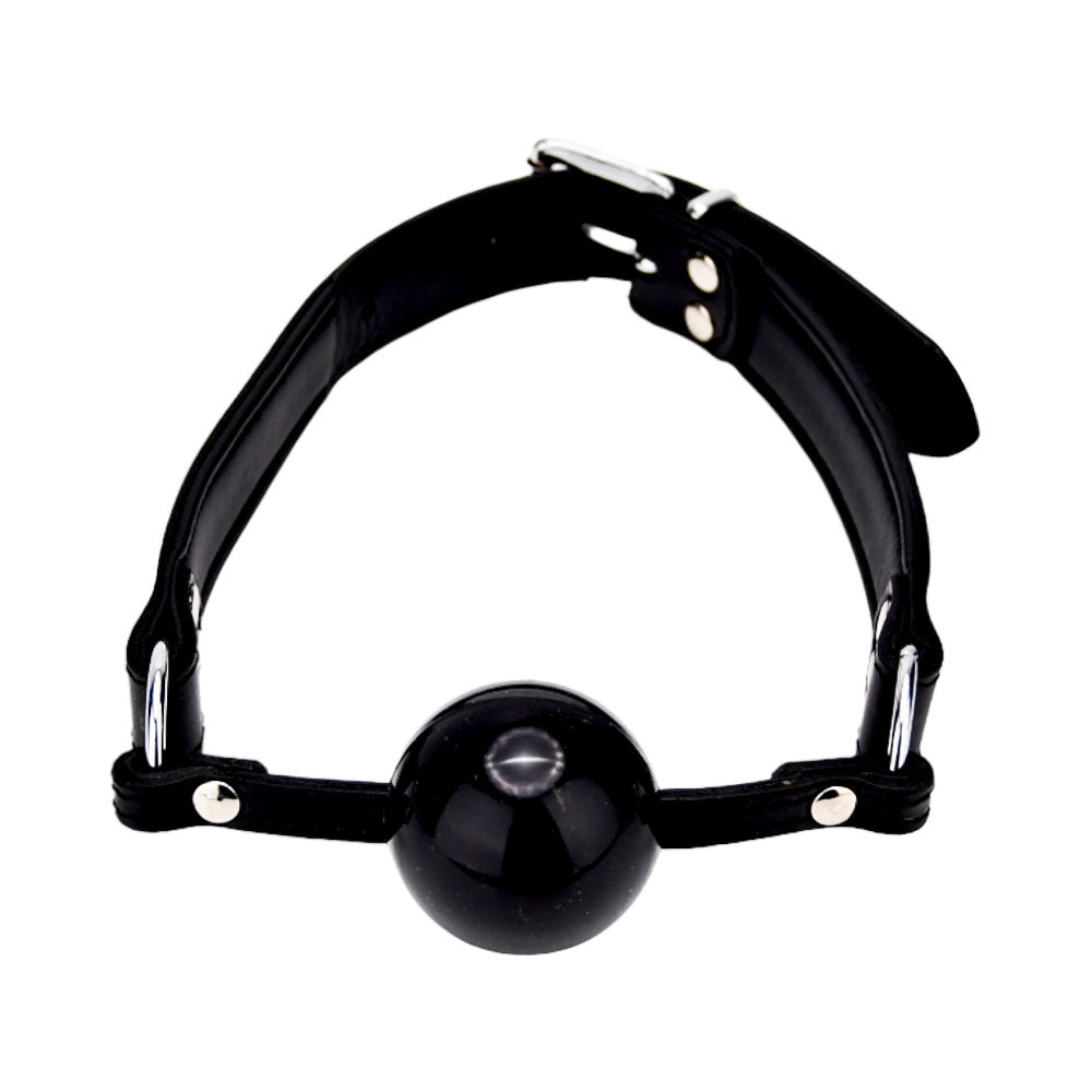 Vibrators, Sex Toy Kits and Sex Toys at Cloud9Adults - BOUND Leather Solid Ball Gag - Buy Sex Toys Online