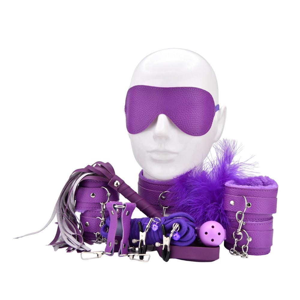 Vibrators, Sex Toy Kits and Sex Toys at Cloud9Adults - Bound to Play Bondage Kit Purple (11 Piece) - Buy Sex Toys Online