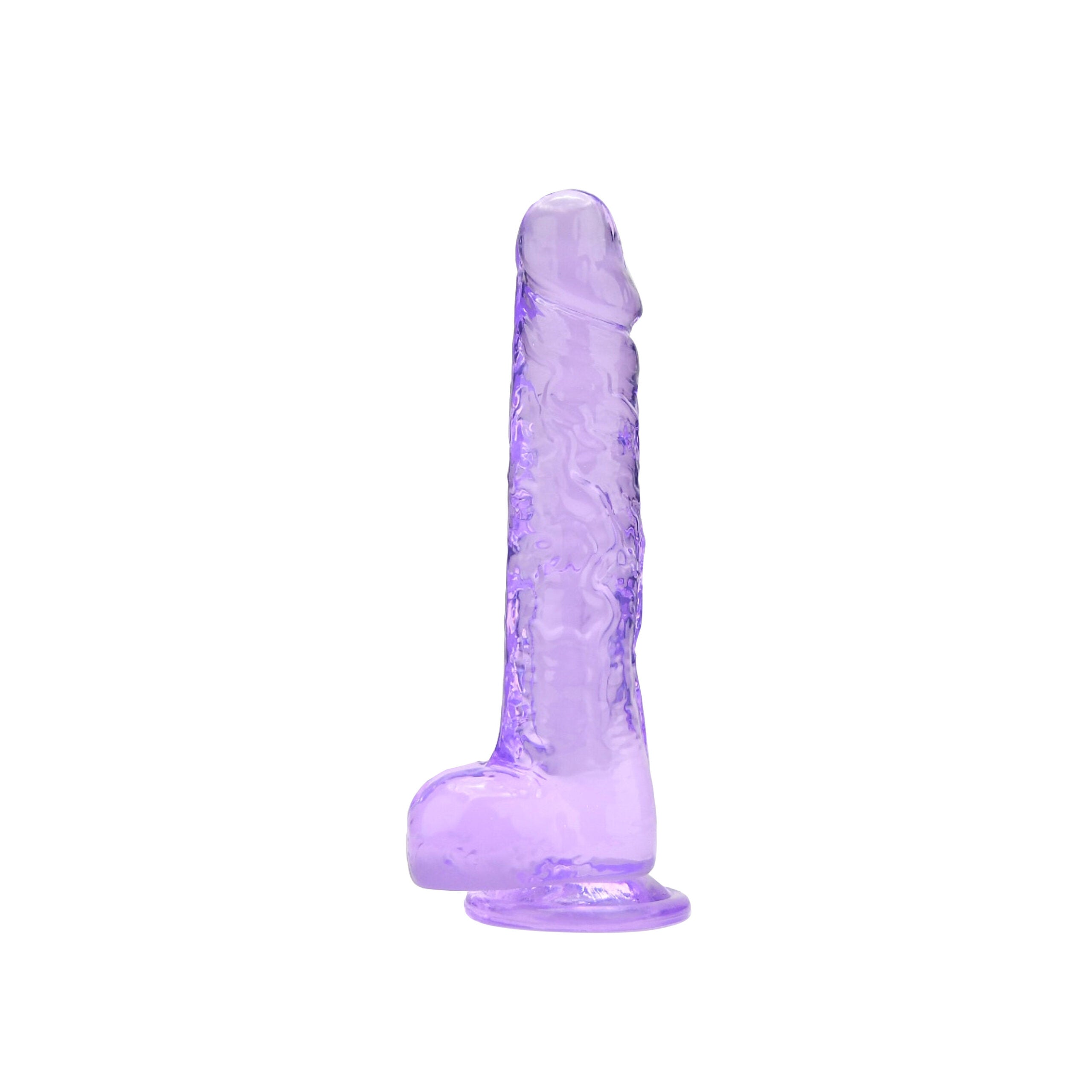 Vibrators, Sex Toy Kits and Sex Toys at Cloud9Adults - Loving Joy 8 Inch Dildo with Balls Purple - Buy Sex Toys Online