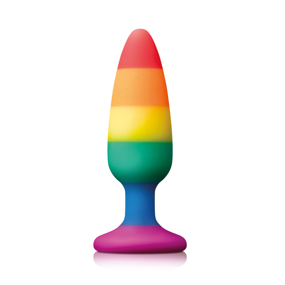 Vibrators, Sex Toy Kits and Sex Toys at Cloud9Adults - Pride Pleasure Plug Rainbow Medium - Buy Sex Toys Online