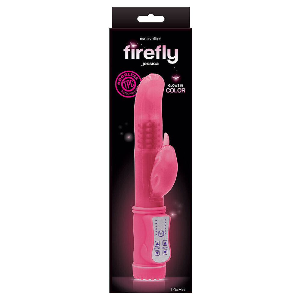 Vibrators, Sex Toy Kits and Sex Toys at Cloud9Adults - Firefly Jessica Glow Rabbit Vibrator - Buy Sex Toys Online