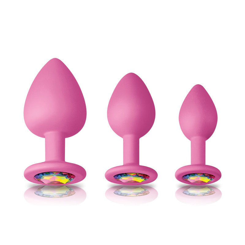 Vibrators, Sex Toy Kits and Sex Toys at Cloud9Adults - Glams Pink Spades Anal Trainer Kit - Buy Sex Toys Online