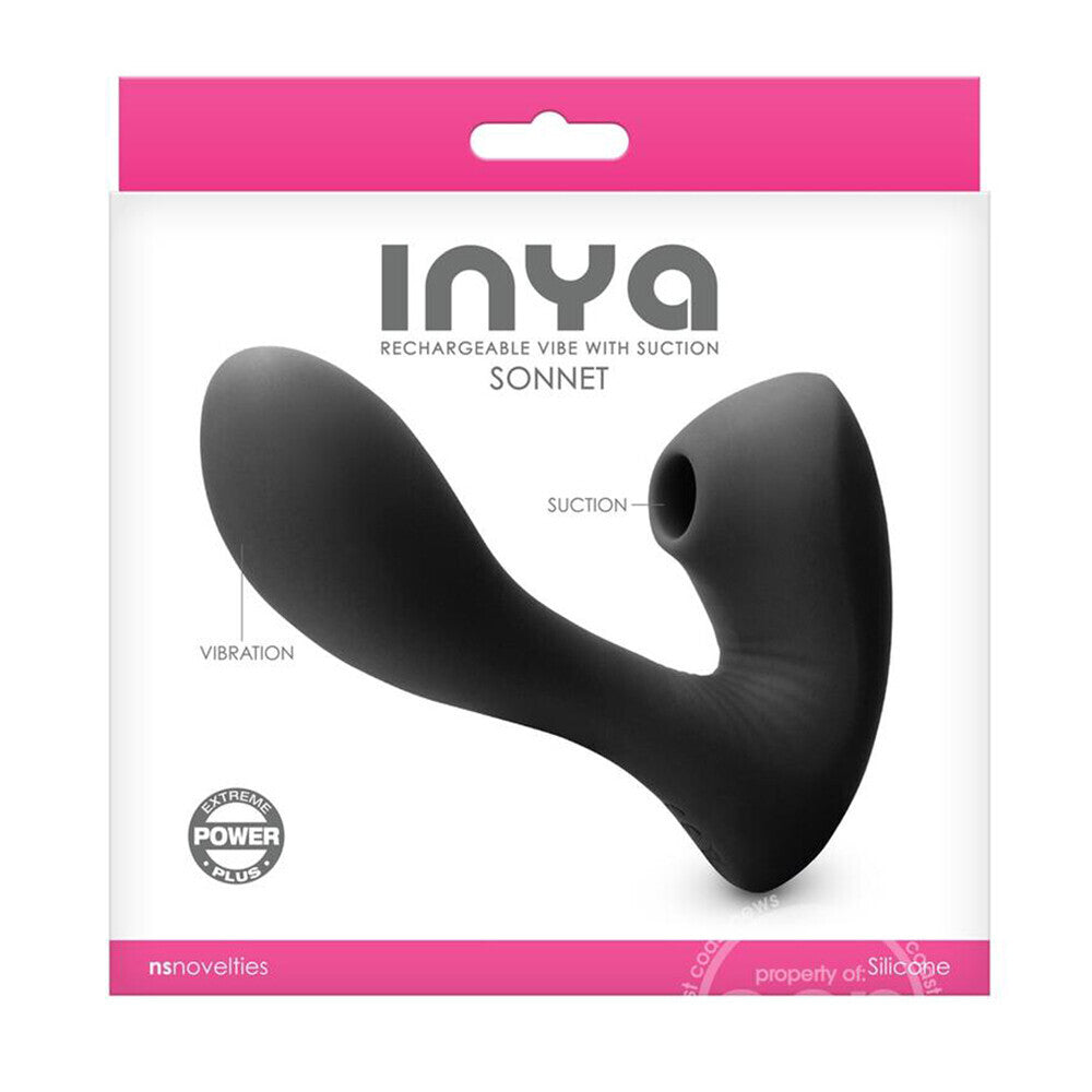 Vibrators, Sex Toy Kits and Sex Toys at Cloud9Adults - Inya Sonnet Rechargeable Vibrator With Clitoral Stimulation - Buy Sex Toys Online