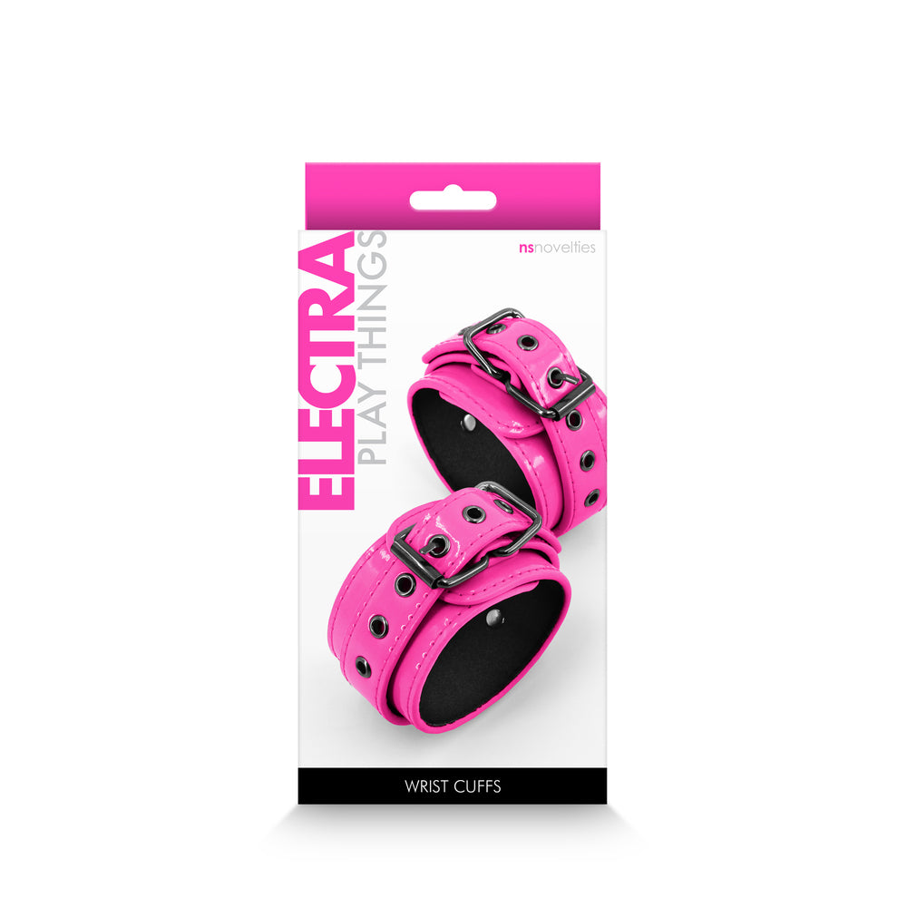 Vibrators, Sex Toy Kits and Sex Toys at Cloud9Adults - Electra Wrist Cuffs Pink - Buy Sex Toys Online