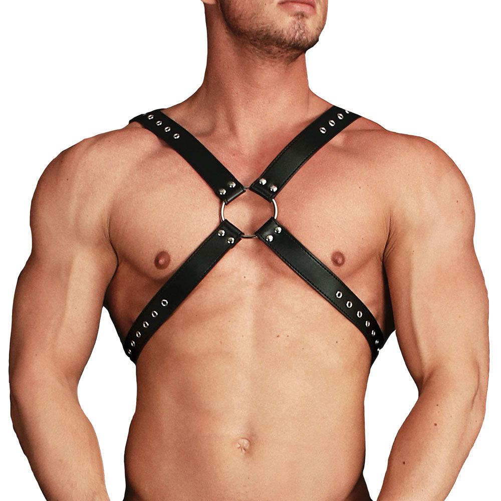 Vibrators, Sex Toy Kits and Sex Toys at Cloud9Adults - Ouch Adonis High Halter Harness - Buy Sex Toys Online