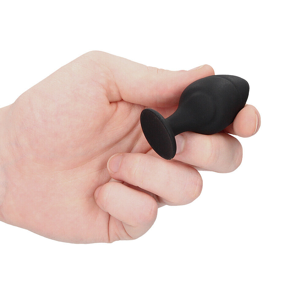 Vibrators, Sex Toy Kits and Sex Toys at Cloud9Adults - Ouch Silicone Swirled Butt Plug Set Black - Buy Sex Toys Online