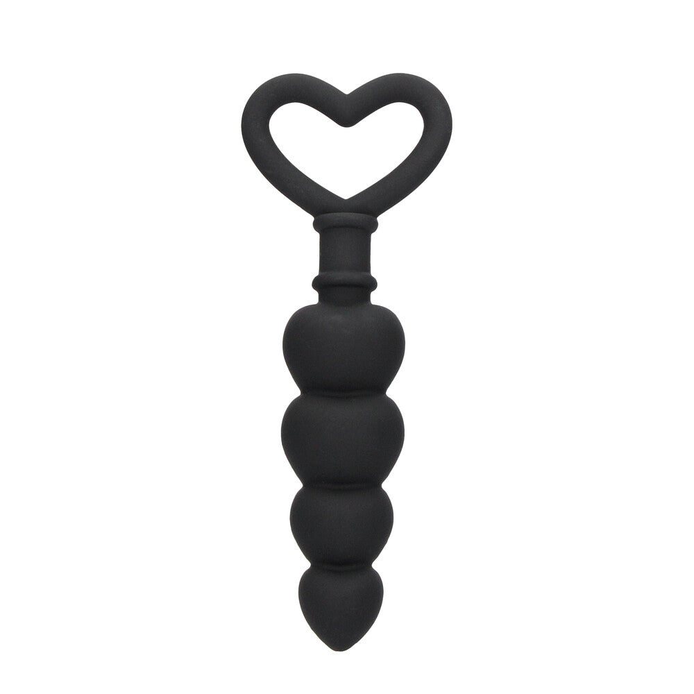 Vibrators, Sex Toy Kits and Sex Toys at Cloud9Adults - Ouch Silicone Anal Love Beads Black - Buy Sex Toys Online