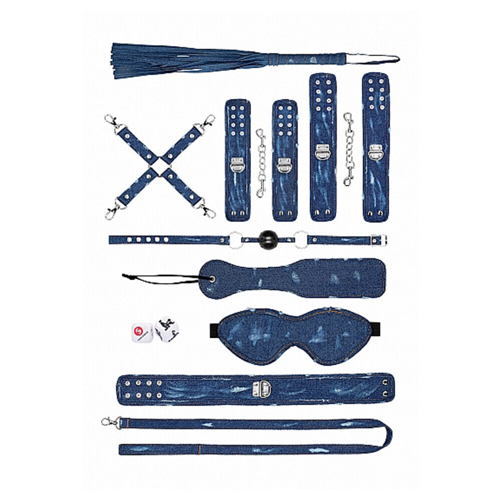 Vibrators, Sex Toy Kits and Sex Toys at Cloud9Adults - Ouch Tough Denim Style Bondage Kit - Buy Sex Toys Online