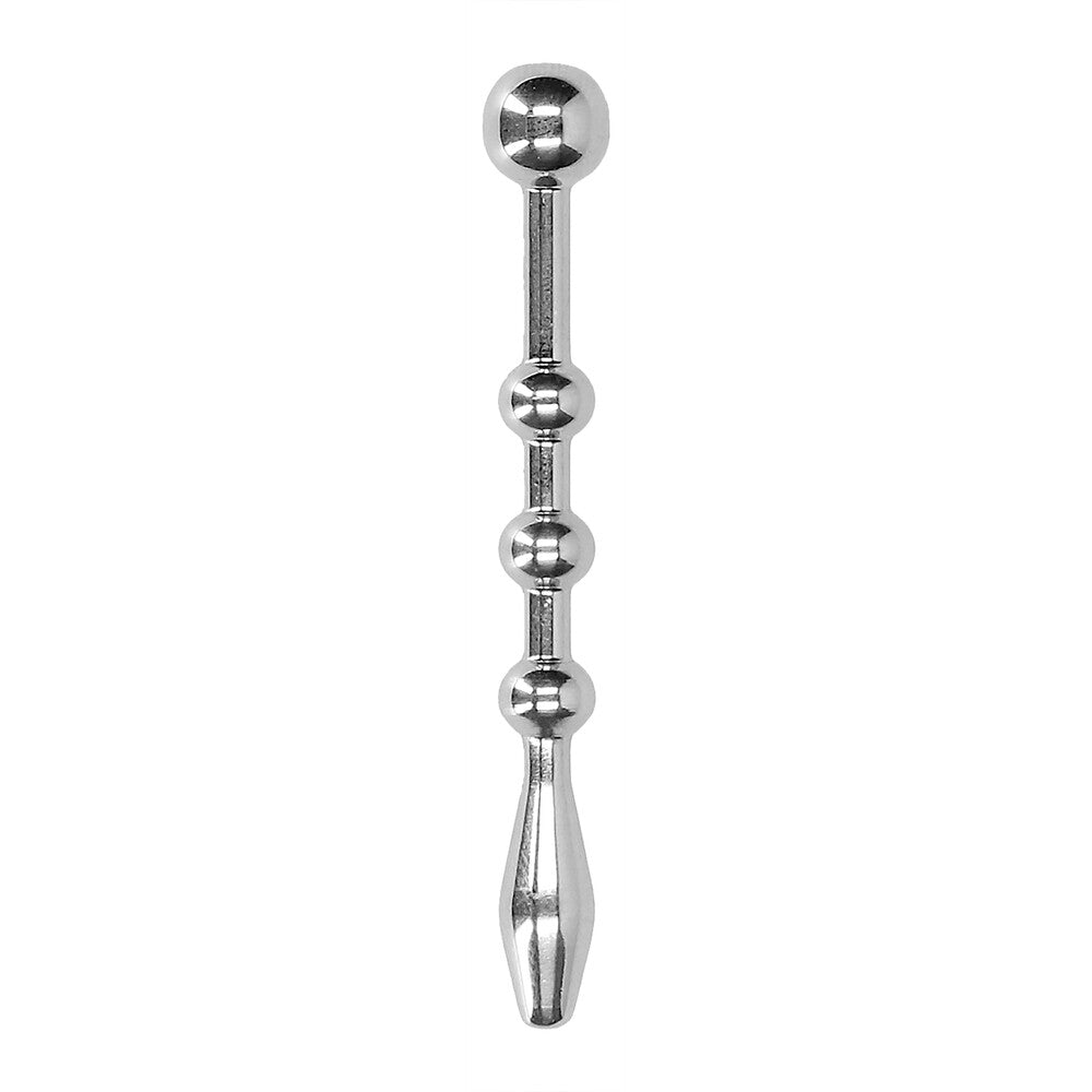Vibrators, Sex Toy Kits and Sex Toys at Cloud9Adults - Ouch Urethral Sounding Stainless Steel Plug With Balls - Buy Sex Toys Online