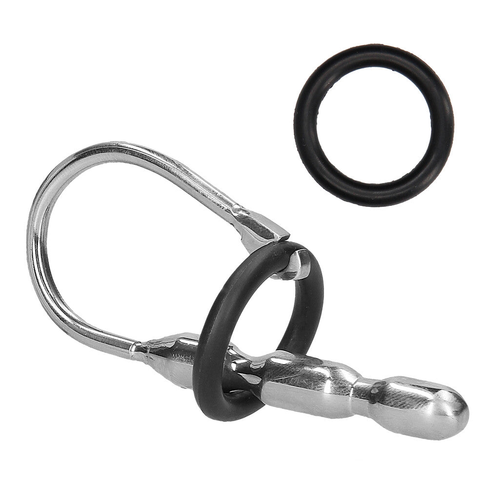 Vibrators, Sex Toy Kits and Sex Toys at Cloud9Adults - Ouch Urethral Sounding Stainless Steel Stretcher With Ring - Buy Sex Toys Online