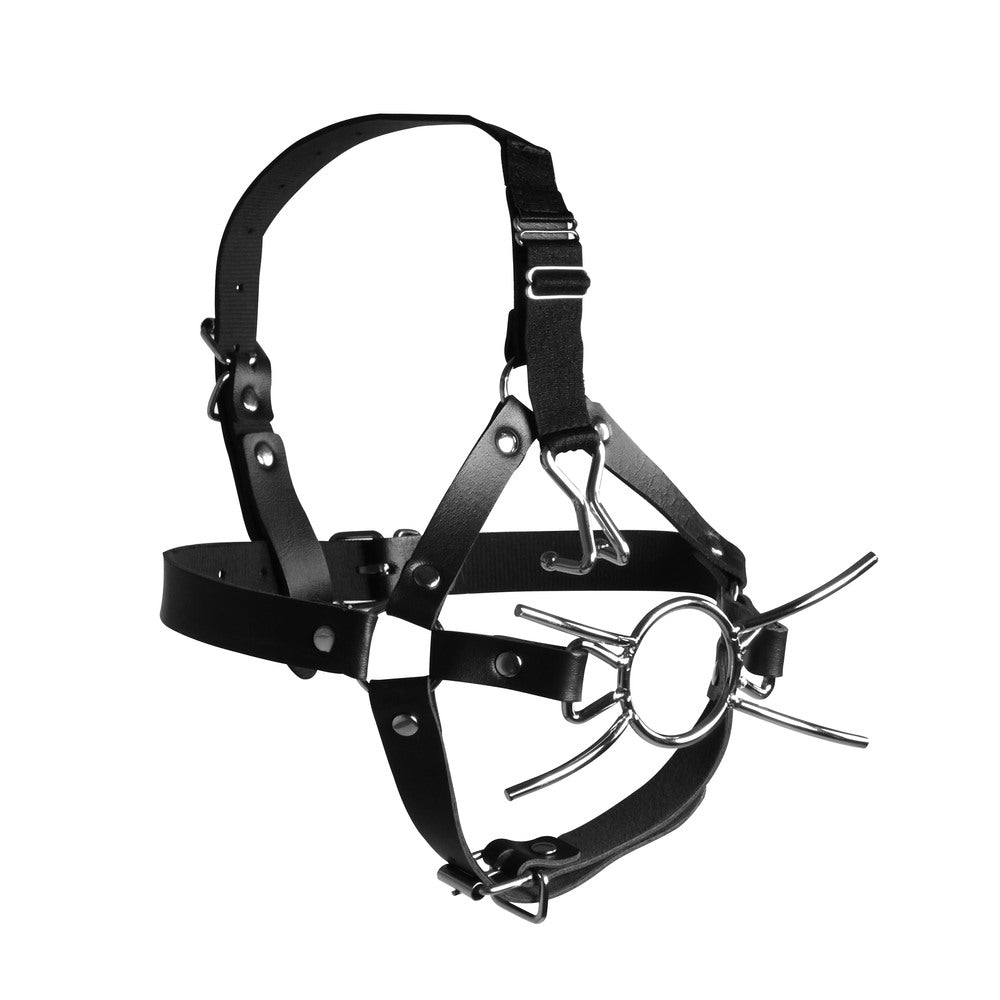 Vibrators, Sex Toy Kits and Sex Toys at Cloud9Adults - Ouch Xtreme Head Harness With Spider Gag And Nose Hooks - Buy Sex Toys Online