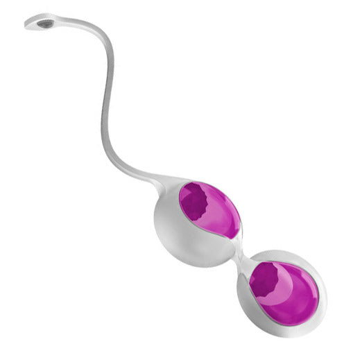 Vibrators, Sex Toy Kits and Sex Toys at Cloud9Adults - Ovo L1 Silicone Love Balls Waterproof White And Light Violet - Buy Sex Toys Online