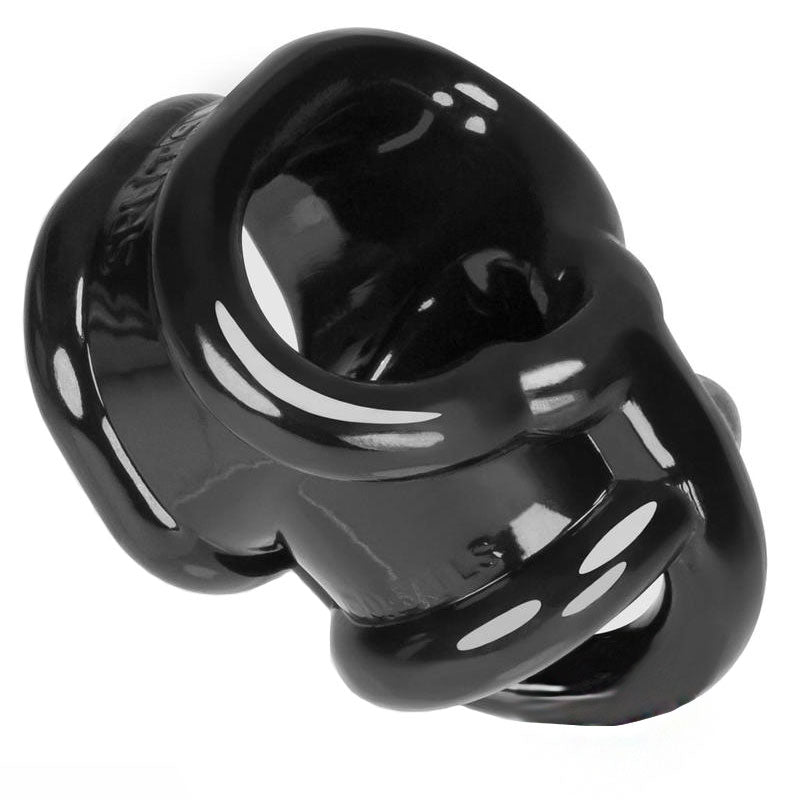 Vibrators, Sex Toy Kits and Sex Toys at Cloud9Adults - Oxballs Ballsling With Ballsplitter Cockring Black - Buy Sex Toys Online