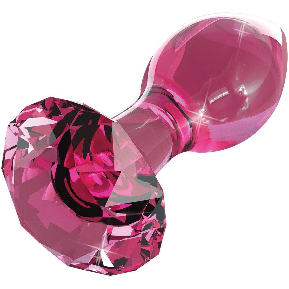 Vibrators, Sex Toy Kits and Sex Toys at Cloud9Adults - Icicles No.79 Pink Crystal Glass Butt Plug - Buy Sex Toys Online