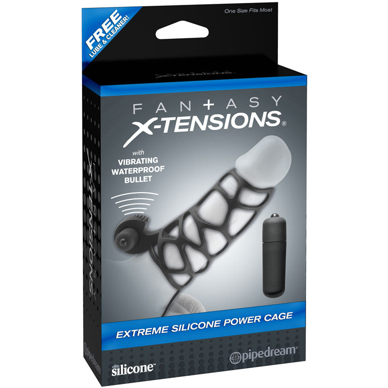 Vibrators, Sex Toy Kits and Sex Toys at Cloud9Adults - Fantasy Xtensions Silicone Extreme Power Vibrating Cock Cage - Buy Sex Toys Online